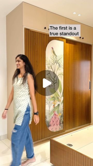 Wardrobe Groove Design, Groove Pattern On Wall, Music Office Room, Openable Wardrobe Shutter Design, Wooden False Ceiling, Wardrobe Shutters, Wardrobe Shutter Design, Interior Wardrobe, Music Office