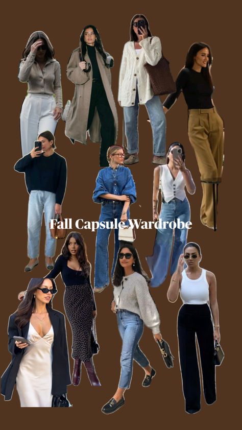 My inspiration for my fall style and outfits to fit into my capsule wardrobe and small closet. Capsule Fall Wardrobe 2024, 2024 Capsule Wardrobe Fall, Fall Capsule Wardrobe 2024, Fall Capsule Wardrobe Casual, Weekend Capsule Wardrobe, Maxi Skirt Fall, Spacious Bedroom, Large Wardrobe, Capsule Wardrobe Casual