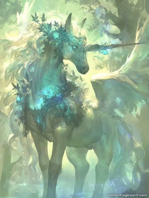 Sylvan unicorns (Unit) —day 19 Fantasy Unicorn Art, Unicorn Concept Art, Unicorn Character Design, Unicorn Warrior, Unicorn Guy, Dreamer Aesthetic, Embroidered Cloak, Unicorn Aesthetic, Character Dnd