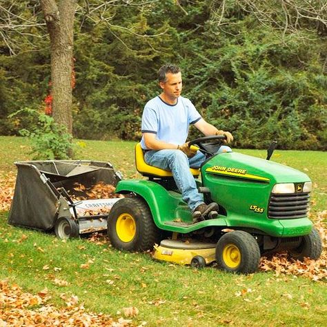 Mowing Strip, Electric Riding Lawn Mower, Craftsman Riding Lawn Mower, Greener Grass, Fall Lawn Care, Electric Mower, Fall Lawn, Self Propelled Mower, Riding Mower Attachments