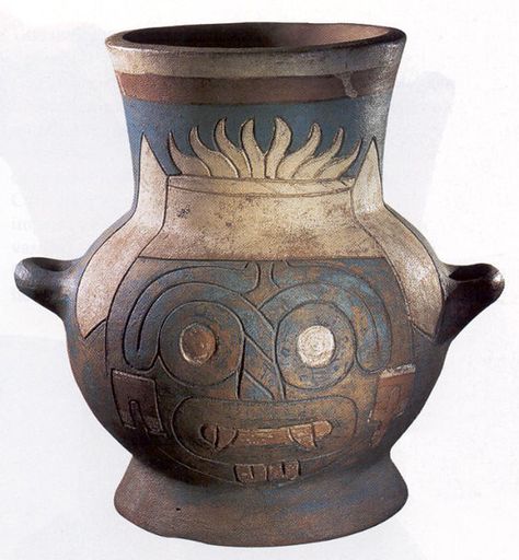 Another ceramic vessel of  Tlaloc. Aztec Culture, Ap Art, Ceramic Vessel, Painted Pots, Stone Carving, Google Sites, Ancient Art, Art Reference Photos, Google Workspace