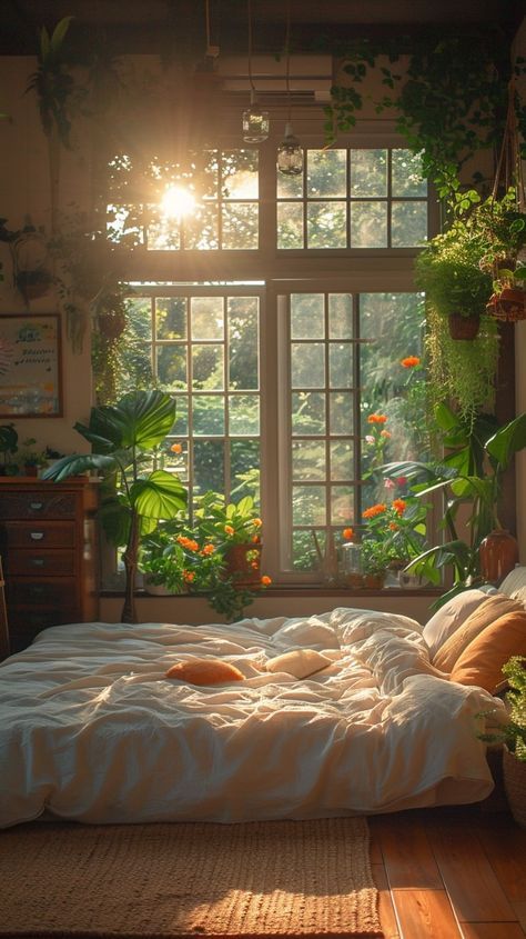 Indoor Aesthetic Pictures, Earthy Boho Home Aesthetic, Attic Plant Room, Tropical Room Aesthetic, Sunny Bedroom Aesthetic, Natural Lighting Home, Sunny Room Aesthetic, Earthy House Aesthetic, Earthy Aesthetic Pictures