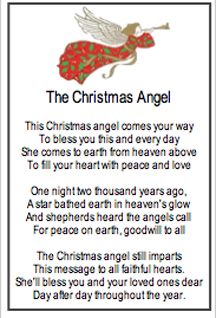 Christmas AreThis Christmas angel amos wayTc hisand daymmes Cam hea•en aboveTa 'II heart Wh goaæ andnight ho hcusand ago.Asw bayed eart in heave-ds glowAnd "efte.•ds heard angelsFor an earh. allThe Christmas angel 'rga.•SThis .•rossagc b all hearts.bless •Fu and Ic•æd anesdearDay day hraughc-ut he year. Christmas Angel Poem, Angel Poems For Christmas, Christmas Angel Quotes, Angel Poems, Inspirational Christmas Stories, Christmas Thoughts, Christmas Card Sayings, Angel Blessings, Angel Quotes