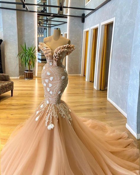 Goddess Exclusive, Nigerian Wedding Dresses Traditional, Mermaid Long Dress, Nigerian Wedding Dress, Prom Dress Mermaid, African Prom Dresses, Gorgeous Prom Dresses, Lace Gown Styles, Prom Girl Dresses