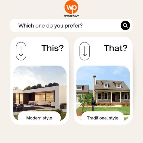 With two plots of land, what would you prefer to build on it? #housedesign #moderndesign #traditionalhomedecor #homedecor Traditional Style Home, Traditional Style Homes, Modern Style Homes, Contemporary Designs, Perfect Home, Style Home, Timeless Classic, Traditional Style, Contemporary Design