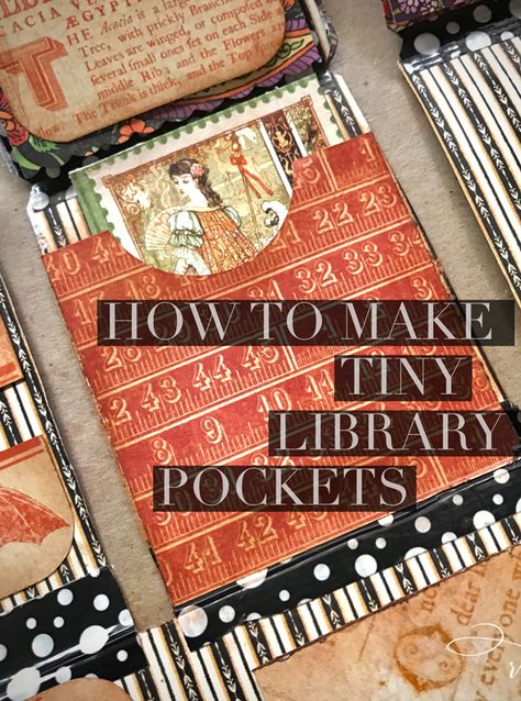 Altered Book Techniques, How To Make Pockets For Junk Journals, How To Make Junk Journal Pockets, Making Pockets For Journal, Paper Craft For Journal, Junk Journal Calendar, Creative Junk Journal Ideas, Junk Journal Techniques, Folded Pockets For Junk Journals