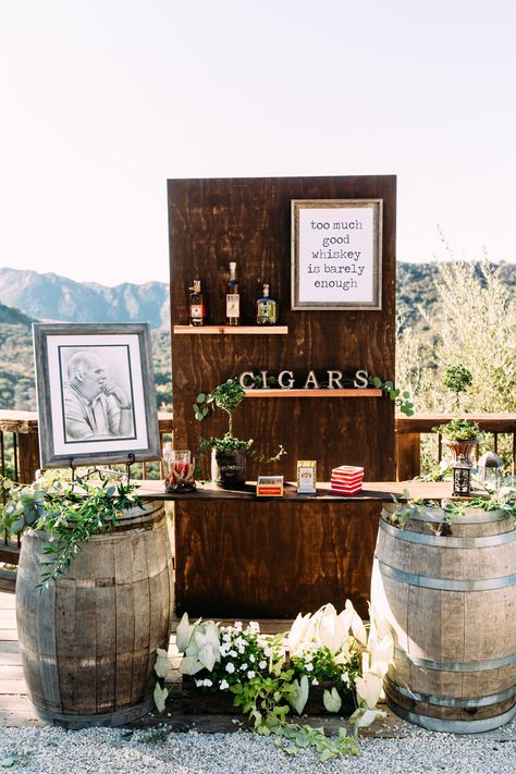 Rustic Whiskey Bar, Cigars And Whiskey Bar Wedding, Whiskey Bar Ideas Party, Wedding Whiskey Bar, Cigars And Whiskey Party, Bourbon Bar Wedding, Albania Wedding, Whiskey Theme Party, Whiskey Bar Wedding