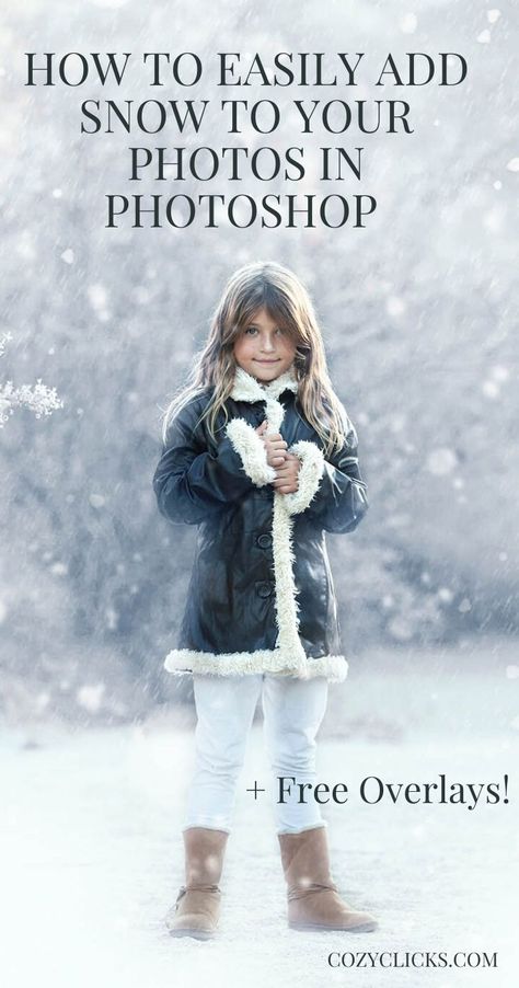 How to Easily Add Snow to Your Photos in Photoshop Learn how to use snow overlays to make your pictures look wintry instantly! Snow overlays are the perfect way to add snow to photos in Photoshop Photography Overlays, Photoshop Lessons, Snow Overlay, Photoshop Techniques, Photoshop Collage, Beginner Photo Editing, Free Overlays, Editing Tips, Photoshop For Photographers