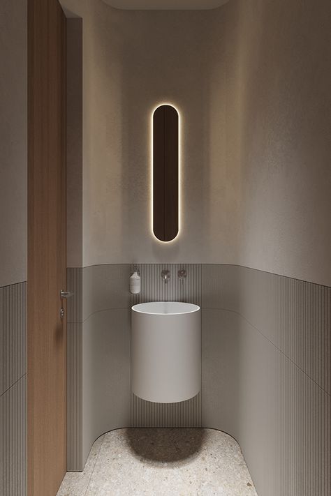 ZW | SK :: Behance Toilet Design Modern, Minimal Bathroom, Bathroom Holder, Wc Design, Apartment Projects, Bathroom Design Decor, Toilet Design, Diy Barn Door, Bathroom Office