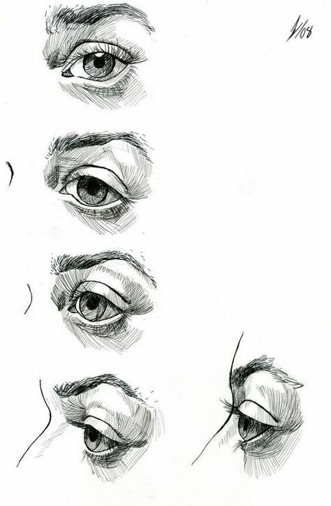 Drawing An Eye, Eye Study, Eye Anatomy, Realistic Eye Drawing, 얼굴 드로잉, Eye Sketch, 얼굴 그리기, Drawing Faces, Side Eye