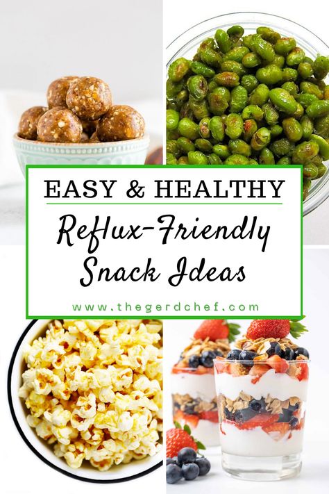 Snacks are usually filled with unhealthy GERD-inducing ingredients. That is why if you struggle with GERD, you will need some go-to snack recipes. Check out these guilt-free, heartburn-free, gluten-free... #thegerdlife #snacktimeideas #healthysnackrecipes #saygoodbyetoheartburn #healthygottosnackrecipe #glutenfreerecipes #glutenfreesnacks #digestionhelp #digestionhealth Gerd Snacks, Acid Reflux Snacks, Reflux Diet Recipes, Gerd Diet Recipes, Acid Reflux Friendly Recipes, Gerd Friendly Recipes, Acid Reflux Diet Meals, Gerd Friendly, Gerd Recipes