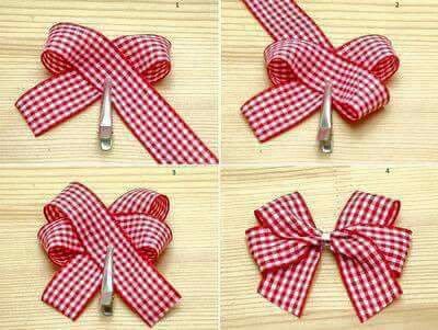 Ikat Pita, Jul Diy, Girls Hair Bows Diy, Homemade Bows, Make A Bow, Ribbon Crafts Diy, Bows Diy Ribbon, Diy Bows, Bow Tutorial