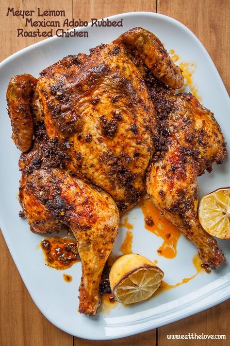 Roast Chicken Rub, Chicken Rub Recipe, Bbq Chicken Rub, Roast Chicken Seasoning, Chicken Rub Recipes, Adobo Recipe, Chicken Rub, Chicken Eating, Adobo Chicken