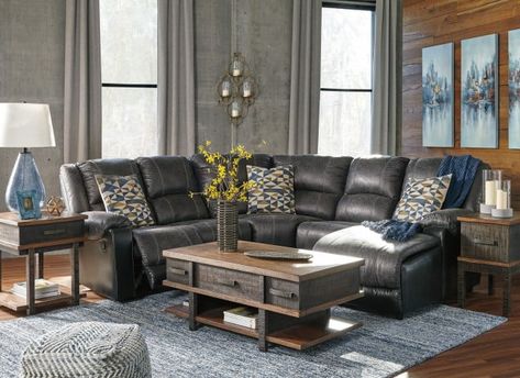 Grey sectional sofa