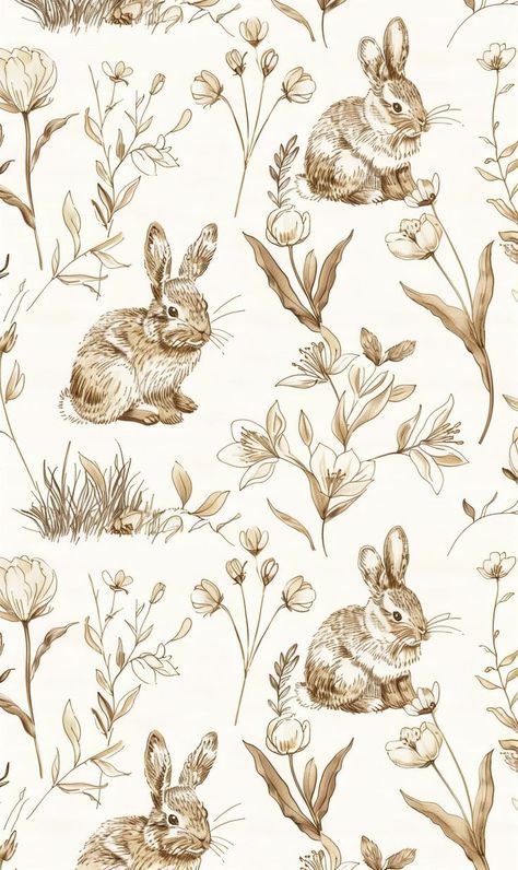 Rabbit Wallpaper, Idee Babyshower, Bunny Wallpaper, Vintage Rabbit, Cute Patterns Wallpaper, E Card, Cute Wallpaper Backgrounds, Screen Wallpaper, Iphone Background