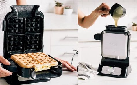 Ninja NeverStick PRO Vertical Belgian Waffle Maker Ninja Waffle Maker, Waffle Machine, Waffle Maker Recipes, How To Make Waffles, Fluffy Waffles, Belgian Waffle Maker, Spring Wedding Guest, High Sugar, Crescent Roll Dough