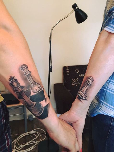 Checkmate Tattoo, Chess Piece Tattoo, Chess Tattoo, Tattoo 2015, Piece Tattoo, Pieces Tattoo, Chess, Tatting, Tattoo Ideas