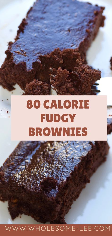 Low Calorie Dessert Recipes Easy, Low Calorie Brownie Batter, Low Calorie Protein Brownies, Low Calorie Date Recipes, Fiber Brownie Recipe, Cottage Cheese Brownies Healthy, Low Cal Brownies, Low Calorie Chocolate Desserts, Healthy Low Calorie Desserts