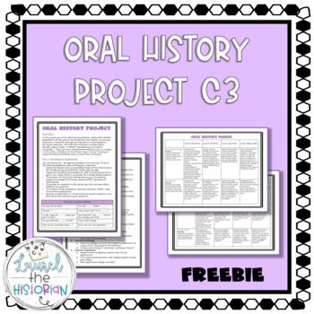 If you are looking for an engaging distance learning end of year project, look no further! This Oral History Project is tested and beloved by my students, focusing on historical thinking skills. Students will conduct an in-person or video conferencing interview, ideally with someone from another gen... Historical Thinking Skills, Historical Thinking, The Historian, History Project, Oral History, Video Conferencing, Thinking Skills, End Of Year, Teacher Store