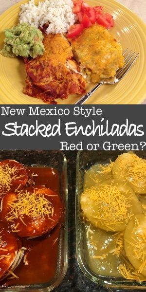 New Mexican Enchiladas, New Mexican Enchiladas Red Chili, Beef Enchiladas With Red And Green Sauce, New Mexico Red Chile Enchiladas, New Mexico Enchilada Sauce, New Mexico Style Enchiladas, Red Chili Enchiladas New Mexico, Green Chile Recipes New Mexico, Stacked Cheese Enchiladas