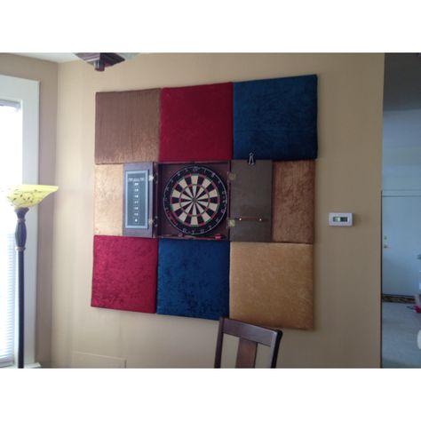 Dart board + backdrop Dartboard Setup, Dartboard Wall Protector, Dartboard Surround, Dart Board Wall, Wooden Accent Wall, Colorful Backsplash, Mud Room Entry, High Top Tables, Dart Board