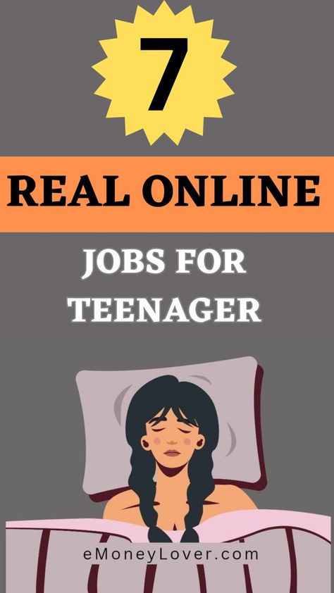 7 Real Online Jobs for Teenagers (Free and Fast Cash)
(Follow This Link) Online Jobs For Teenagers, Real Online Jobs, Ways To Earn Money Online, Jobs From Home, Odd Jobs, Work Remotely, Jobs Online, Fast Cash, Online Work From Home