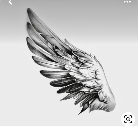 Wing Half Sleeve Tattoo, Wings Tattoo Sketch, Angel Halo Tattoo, Angel Wings Tattoo On Back, Wings Illustration, Halo Tattoo, Meaningful Tattoos For Men, Alas Tattoo, Wing Tattoos On Back