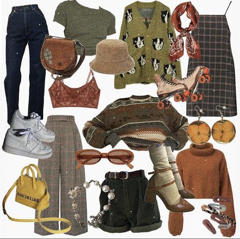 Earthcore Outfits, Nature Core, Cottagecore Clothes, Cottagecore Vintage, 90s Fashion Outfits, Mood Board Fashion, Swaggy Outfits, Maze Runner, Polyvore Outfits