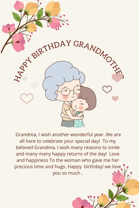 Greeting Card For Grandma, Happy Birthday For Grandma, Thank You Grandma, Happy Birthday Card For Grandma, Happy Birthday Nani, Happy Birthday Grandmother, Happy Birthday Grandma Quotes, Birthday Wishes For Grandma, Grandma Birthday Quotes