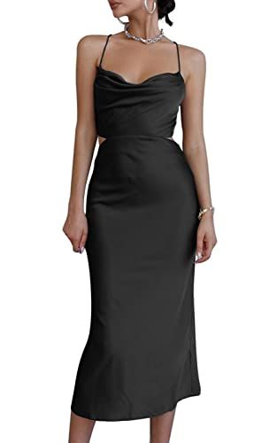 Claire Manson's Amazon Page Cocktail Midi Dress, Midi Dress Black, Different Dresses, Midi Cocktail Dress, Midi Dress Party, Flattering Dresses, White Striped Dress, 15 Dresses, Black Midi Dress