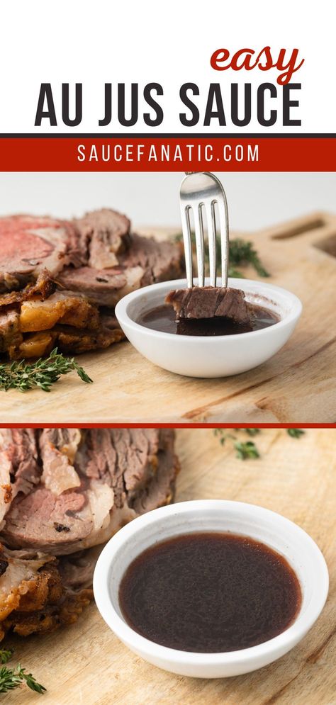 Homemade Au Jus Recipe, Homemade Au Jus, Sauce For Beef, Au Jus Sauce, Swedish Meatball Sauce, Jus Sauce, Prime Rib Sauce, Prime Rib Au Jus, Jus Recipe