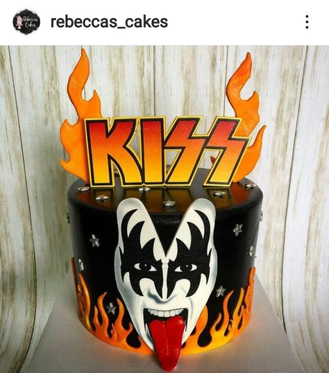 Banda Kiss, Music Cakes, Rock Star Birthday, Birthday Kiss, Star Birthday, Birthday Cakes For Women, Cakes For Women, Kiss Band, Rock Star