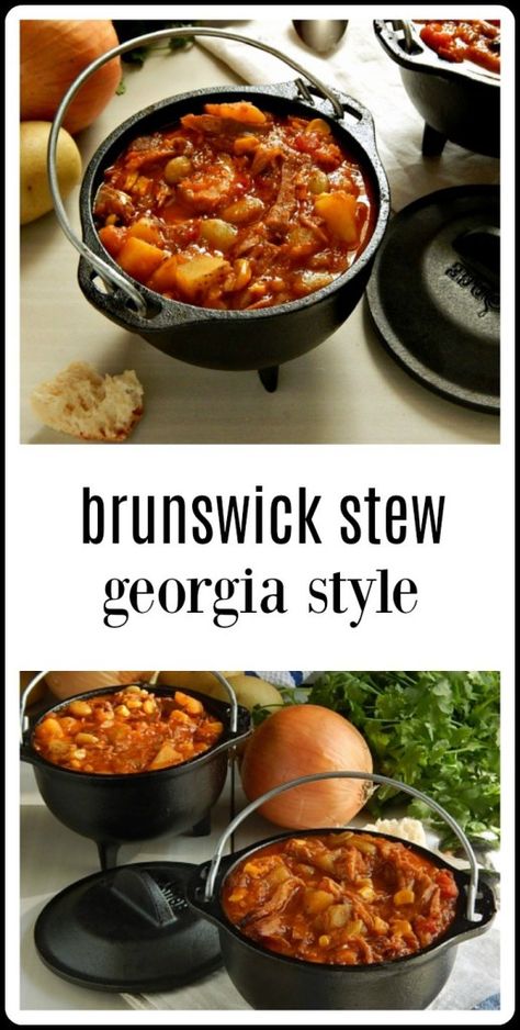 Brunswick Stew Recipe Georgia, Veggie Stews, Best Brunswick Stew Recipe, Georgia Recipes, Brunswick Stew Recipe, Senior Meals, Stew Recipes Crockpot, Leftover Pulled Pork, Georgia Food