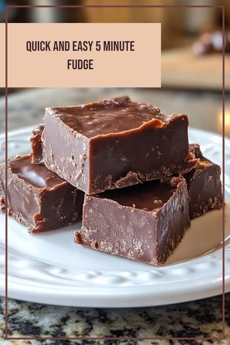 Delicious 5 minute fudge recipe by Paula Deen. Whip up an easy homemade fudge that satisfies cravings quickly with simple ingredients in just five minutes. Five Minute Fudge Recipes, Simple Fudge Recipe Condensed Milk, Chocolate Peanut Butter Fudge Recipes, 5 Minute Fudge Recipes, Jet Puffed Fudge Recipe, Quick Easy Fudge, Easy Fudge Recipe 3 Ingredients, No Fail Fudge, Quick Fudge Recipe