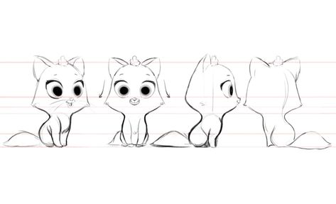 Cat Model Sheet, Black Cat Character, Character Design Portfolio, Character Turnaround, Animal Illustration Art, Character Model Sheet, Model Sheet, Cartoon Sketches, Cat Character