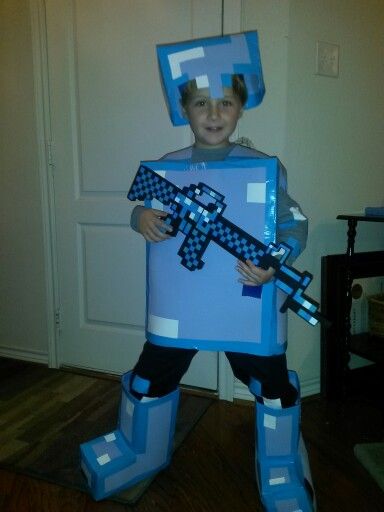 Diamond Steve minecraft Alex And Steve Minecraft Costume, Minecraft Warden Costume, Minecraft Steve Costume, Minecraft Cosplay, Steve From Minecraft Costume Diy, Steve Costume Minecraft, Minecraft Costumes Enderman, Steve Costume, Outdoor Toys For Boys