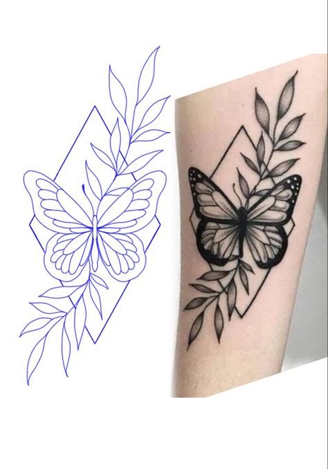 Different Butterfly Tattoo Stencil, Low Detail Tattoo, Hand Tattoo Stencil For Women, Tattoo Cover Up Ideas For Women Chest, Forearm Tattoo Women Stencil, Flash Art Tattoos For Women, Tattoo Stencil For Women, Geometric Flower Tattoo Design, Tattoo Templates Stencil