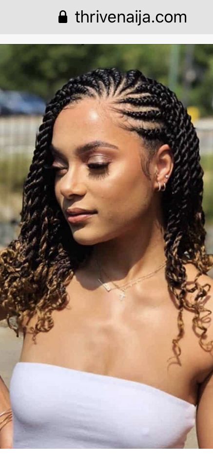 Cornrow And Twist Hairstyles, Twist Cornrows Hairstyles, Cornrow And Twist, Twist Cornrows, Cornrows Hairstyles, Flat Twist Hairstyles, Cabello Afro Natural, African Hair Braiding Styles, Box Braids Hairstyles For Black Women