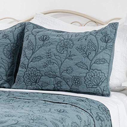 Amazon.com: Elegant Life 100% Cotton Night Blossom Embroidery Pillowcase Pillow Shams, Luxury Floral Pattern Pillow cover, Standard Size, 20”x26”+0.5” flange, Park Blue: Home & Kitchen Blossom Embroidery, Elegant Life, Embroidery Pillow, Quilted Pillow Shams, Quilt Comforter, Quilted Sham, Pattern Pillow, Queen Quilt, Quilted Pillow