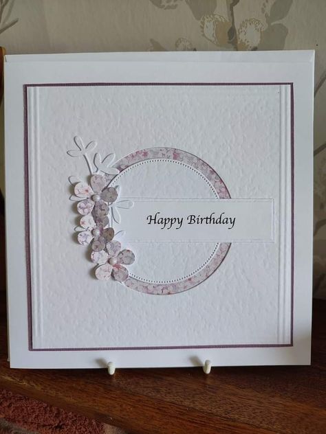 Handmade Greeting Card Designs, Clean And Simple Cards, Simple Birthday Cards, Homemade Birthday Cards, Hand Made Greeting Cards, Leaf Cards, Birthday Cards For Women, Embossed Cards, Birthday Cards Diy