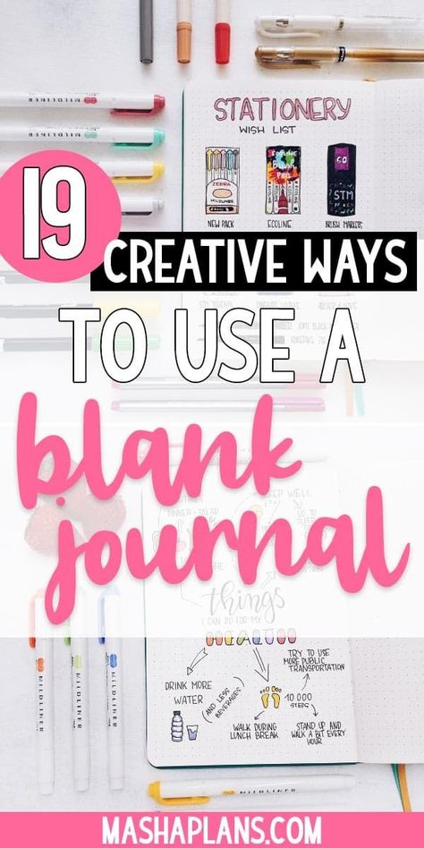 Here are 19 creative ways to use a blank notebook. Creative journaling, bullet journals, meals log and many more. There are so many creative ways to use a blank notebook or journal. #bulletjournal #notebooks #journalideas. Ideas For Blank Notebooks, What To Use A Journal For, What To Do With Blank Notebooks, Ways To Use A Journal, What To Do With A Blank Notebook, Ways To Use Notebooks, Notebook Uses Ideas, Blank Journal Ideas, Ways To Use A Notebook