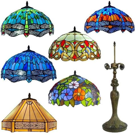 Photo dump 📸 📷 Stained Glass Lampshade Patterns, Stained Glass Light Bulb, Tiffany Style Lamp Shades, Tiffany Vitray, Stained Glass Lampshade, Tiffany Lamp Shade, Stain Glass Window Art, Tiffany Style Lighting, Stained Glass Lamp Shades