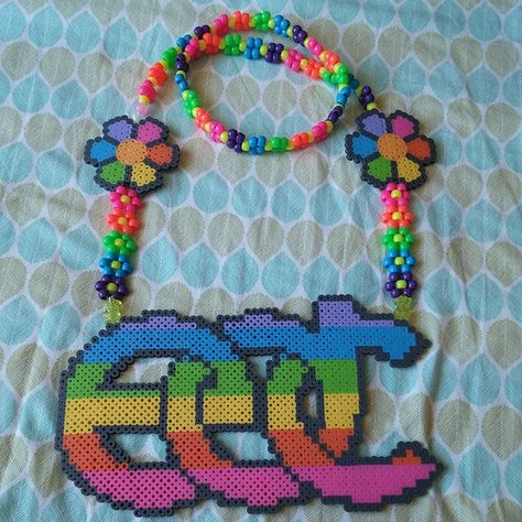 EDC perler necklace all done! this will be my only