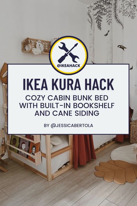 Ikea Kura Reading Nook, Ikea Kura Bed Hack, Cabin Bunk Bed, Kura Bed Hack, Ikea Bunk Bed, Ikea Kura Hack, Kura Hack, Cabin Bunk Beds, Bookshelf Bed