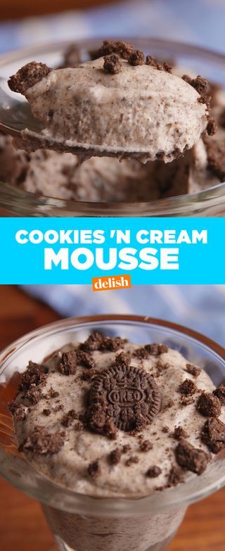 Cookies And Cream Mousse, Chocolate Cake Recipe Easy, Fancy Restaurants, Cookies N Cream Cookies, Mousse Recipes, Bakery Desserts, How Sweet Eats, Ice Cream Cake, Cookies And Cream