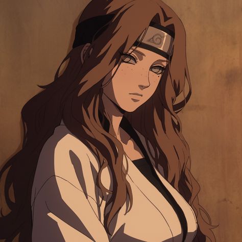 Naruto Oc Brown Hair, Naruto Character Design, Naruto Female Oc, Naruto Oc Female, Pelo Cafe, Naruto Games, Naruto Oc Characters, Anime Ninja, Naruto Oc