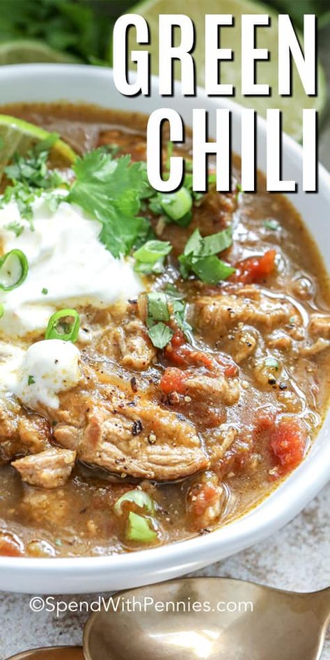 Green Chili Pork Stew, Green Chili Chicken Soup, Green Chili Recipe, Green Chili Soup, Green Chili Stew, Chili Recipe Stovetop, Chili Stew, Green Chili Pork, Green Chile Stew