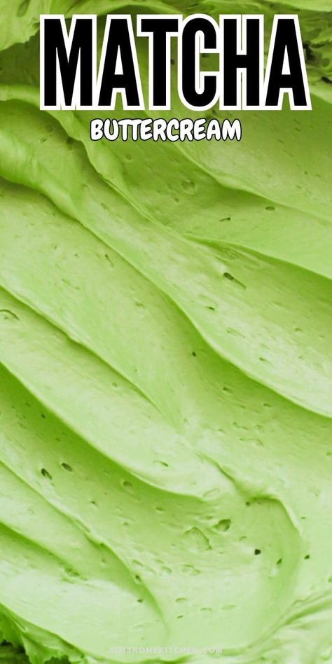 Fluffy Matcha Buttercream Frosting - Sims Home Kitchen Matcha Buttercream, Matcha Frosting, Sims Home, Indulgent Recipes, How To Make Matcha, Sweat Treats, Coffee Buttercream, Matcha Cake, Whipped Frosting