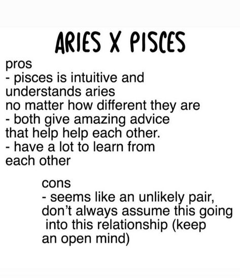 Aries X Pisces, Pisces Boyfriend, Pisces And Aries, Pisces Energy, Funny Zodiac, Aries Zodiac Facts, Aries And Pisces, Pisces Tattoos, Signs Astrology