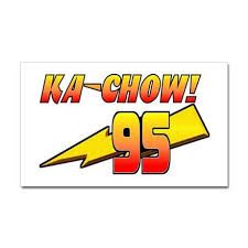 ka-chow 2 Birthday Party Ideas, Ka Chow, Sticker With Text, 2 Birthday Party, Custom Bumper, Cars Party, 2 Birthday, Stickers Car, Long Story